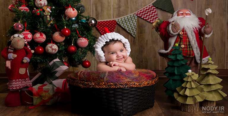 عکس نوزادی کریسمس