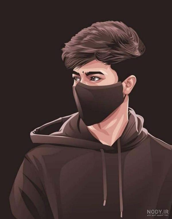 عکس پروفایل پسر با ماسک - عکس نودی