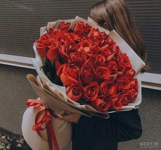 عکس مشکی گلدار