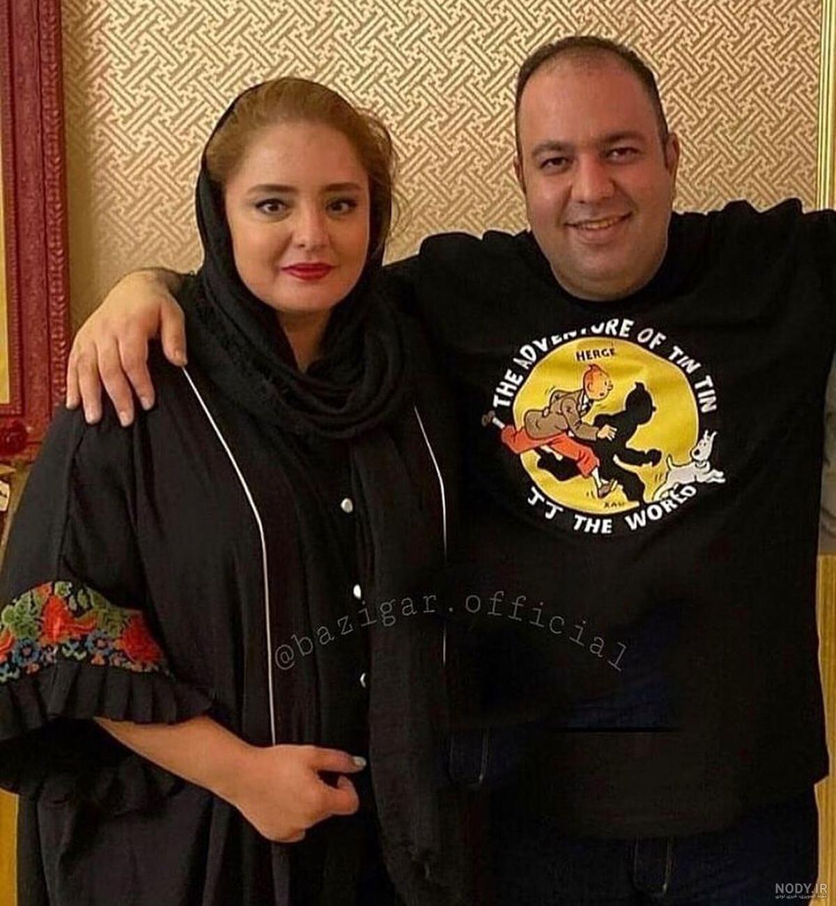 عکس خواهر برادر نرگس محمدی