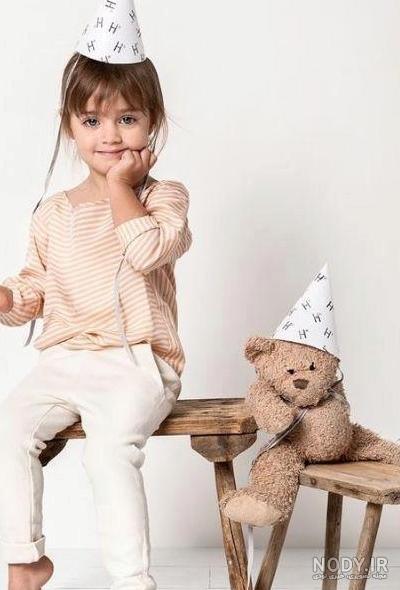  ژست عکس تولد دختر بچه با کیک