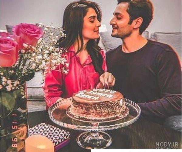  ژست عکس تولد دختر بچه با کیک