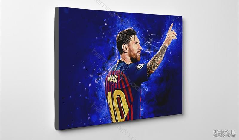 خرید تابلو کنواس (بوم) لیونل مسی lionel messi Ballon d Or
