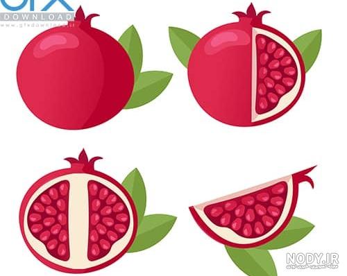 عکس انار کارتونی شب یلدا عکس انار کارتونی شب یلدا