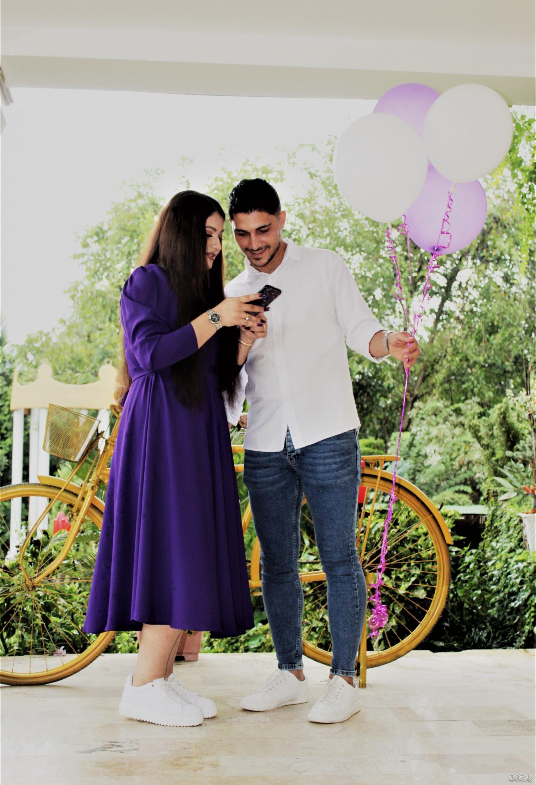 عکس ژست عکاسی زن و شوهر ❤️ [ بهترین تصاویر ]