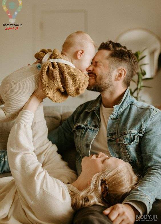 ژست عکس تولد سه نفره