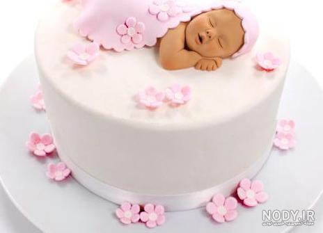 عکس کیک یک ماهگی نوزاد عکس کیک یک ماهگی نوزاد