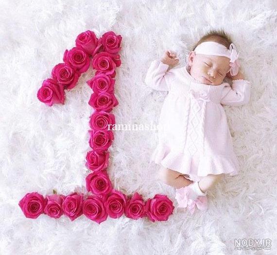 تصاویر یک ماهگی نوزاد تصاویر یک ماهگی نوزاد