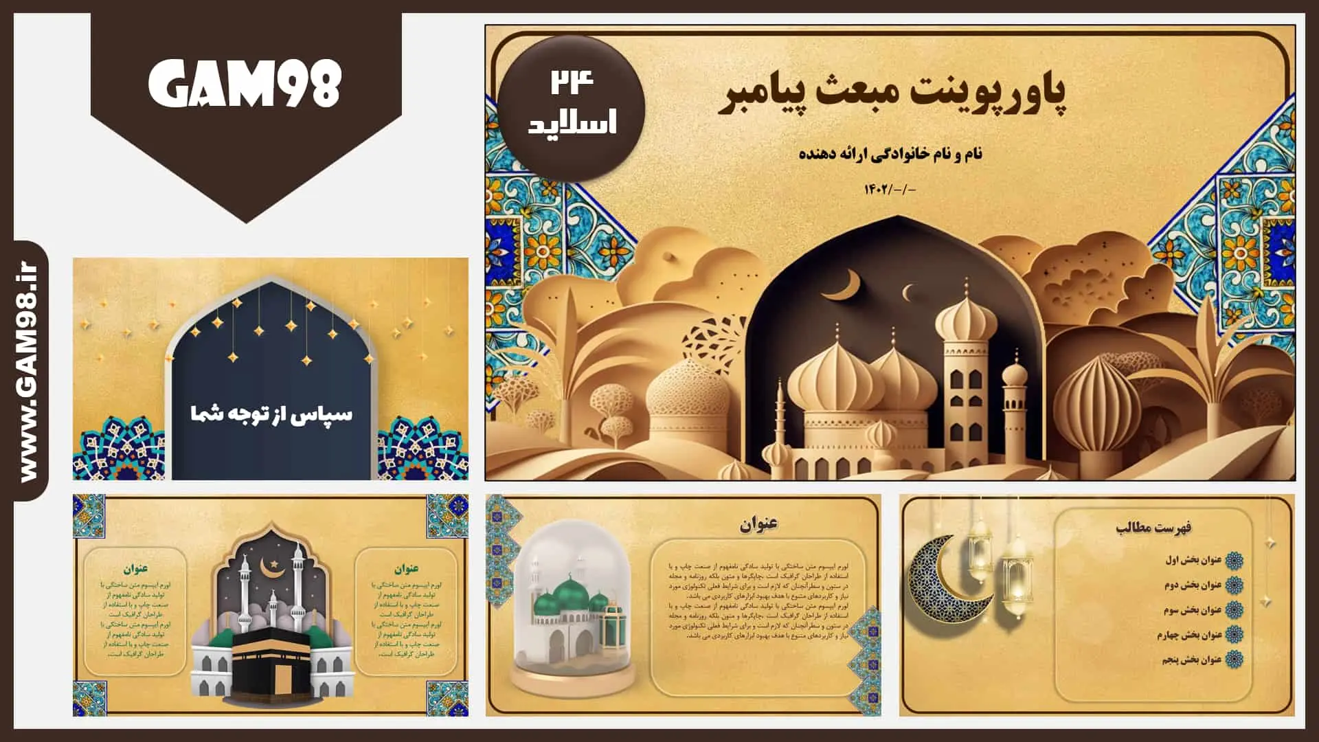 آموزش تصویری گذاشتن عکس در پس‌زمینۀ پاورپوینت - وبلاگ پرزنتا