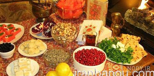 عکس سفره شب یلدا + ایده تزیین سفره شب یلدا لاکچری ⭐ دیدنگار
