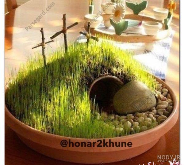 ایده سبزه عید / سبژه ذرت در تنگ / مهارت های خانه داری ایده سبزه عید / سبژه ذرت در تنگ / مهارت های خانه داری