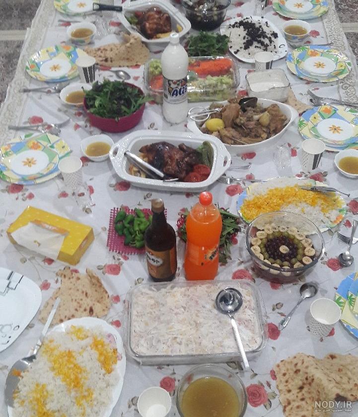 سفره شام .چلوگوشت و مرغ بریان | سرآشپز پاپیون
