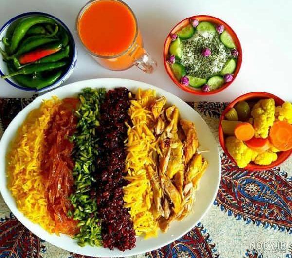 عکس از سفره غذاهای ایرانی