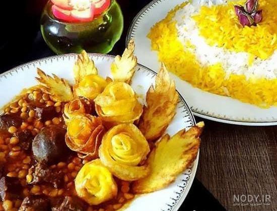 عکس دیزاین بشقاب غذا