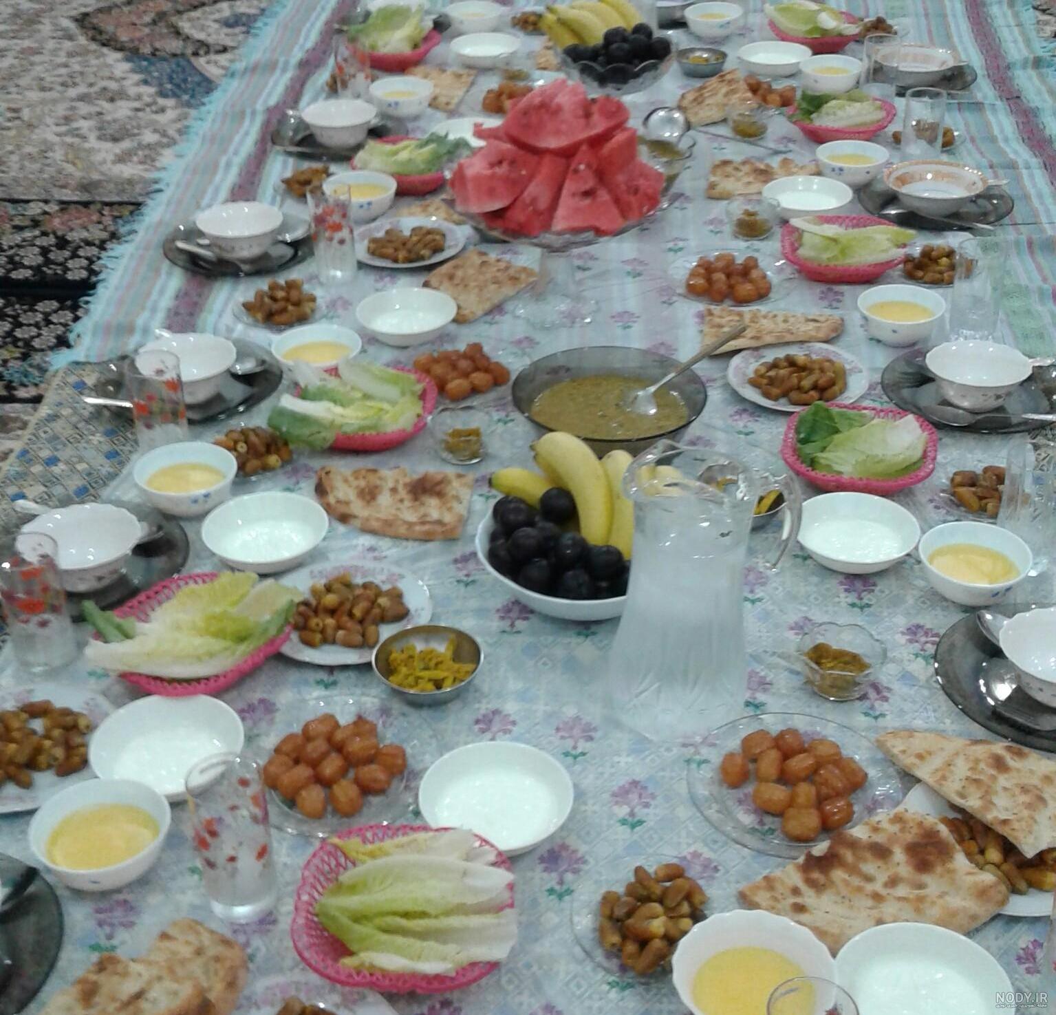 عکس فیک سفره غذا عکس فیک سفره غذا