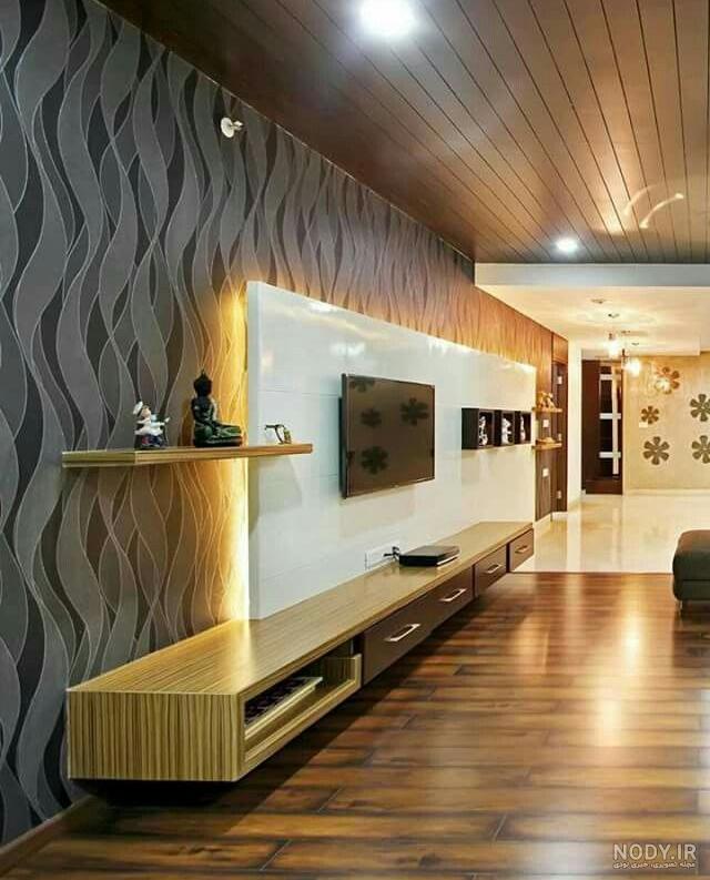 ترمو وال | تیوی وال چوبی TV Wall با ترمووود جدیدترین مدل پشت تلوی…