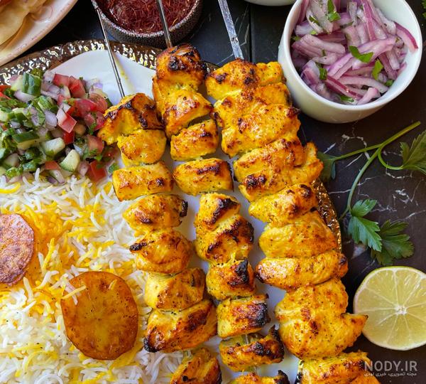 تزیین کباب مجلسی | ایده های خوشمزه برای تزیین جوجه کباب و کوبیده