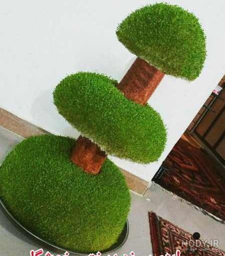 سبزه درختی کاشت سبزه به شکل درختچه برای عید - ستاره سبزه درختی کاشت سبزه به شکل درختچه برای عید - ستاره