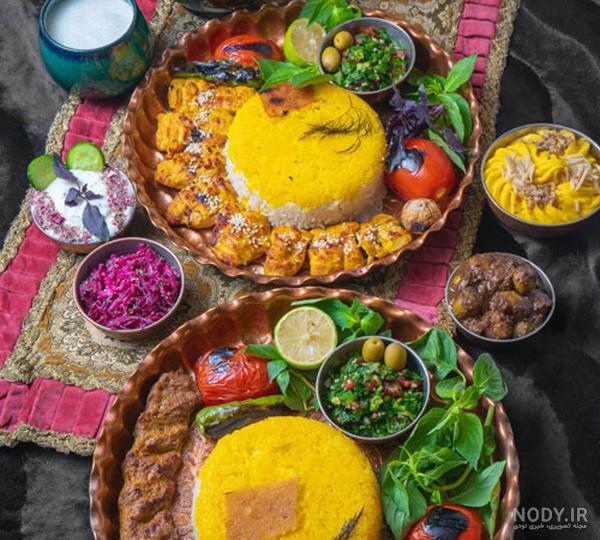 عکس سفره جوجه کباب