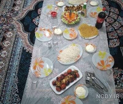 عکس سفره جوجه کباب