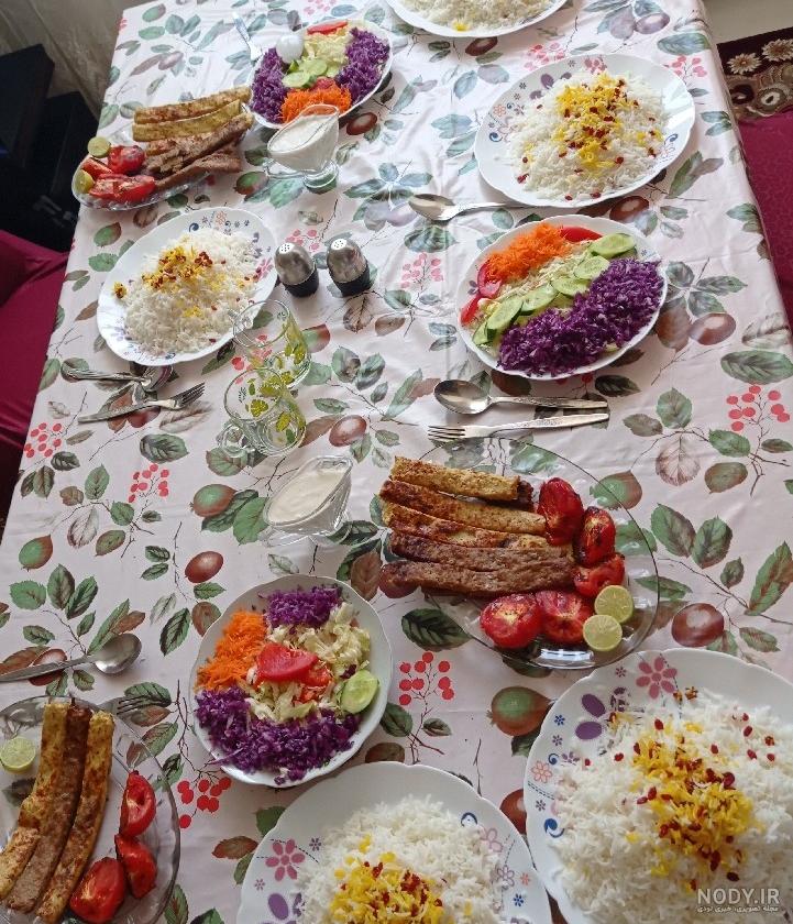 عکس سفره جوجه کباب