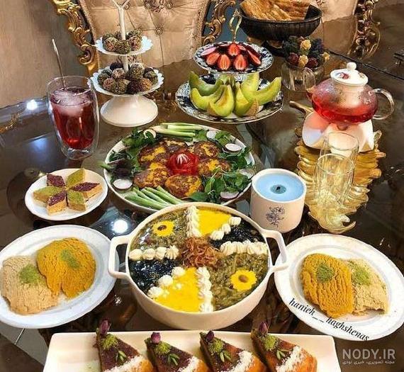عکس سفره شام ساده عکس سفره شام ساده