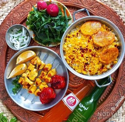 عکس سفره ناهار سنتی