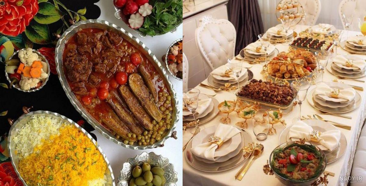 عکس میز شام ساده عکس میز شام ساده