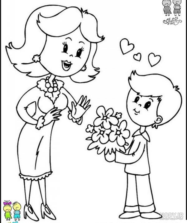 عکس نقاشی برای روز مادر زیبا