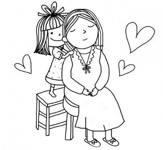عکس نقاشی برای روز مادر ساده
