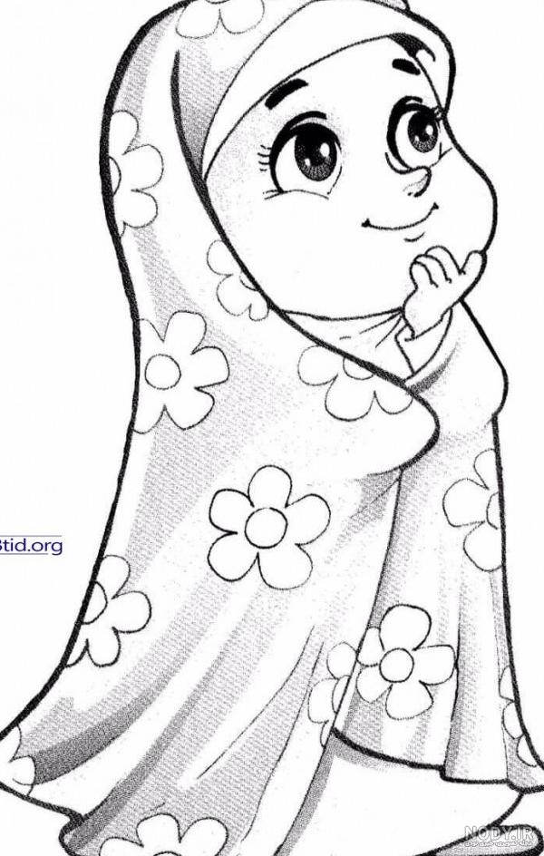 عکس نقاشی حجاب