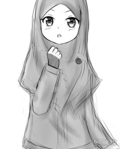 عکس نقاشی حجابی