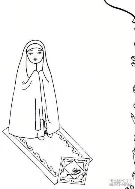 عکس نقاشی چادر