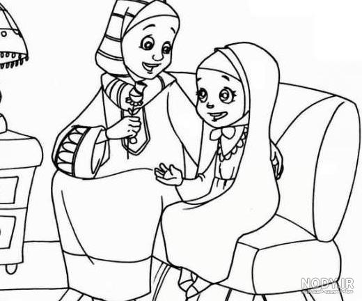 نقاشی روز مادر جدید ، ساده و زیبا برای ایده و رنگ آمیزی