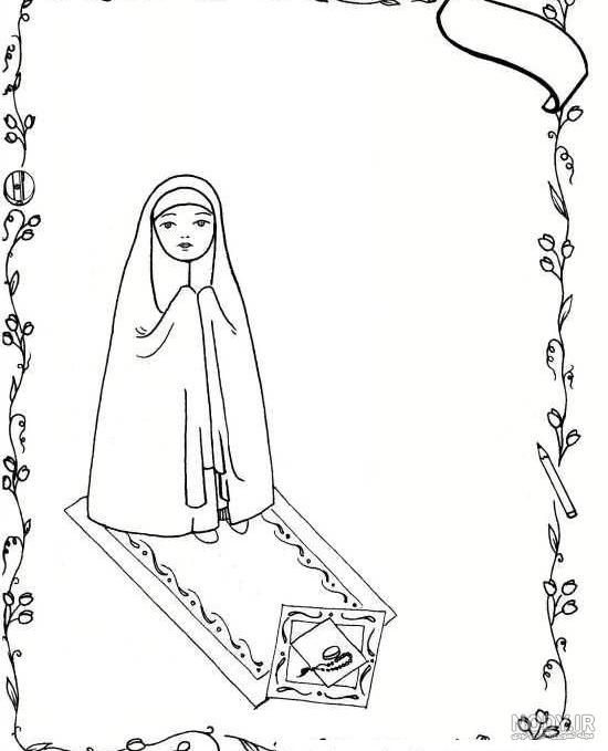 نقاشی ساده حجاب - عکس نودی