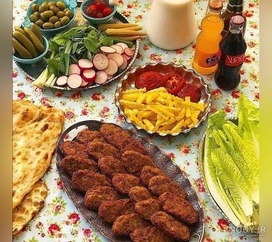 کباب عراقی خیلی خوشمزه شد همراه برنج مخلوط سفره هاتون پرب - عکس ویسگون
