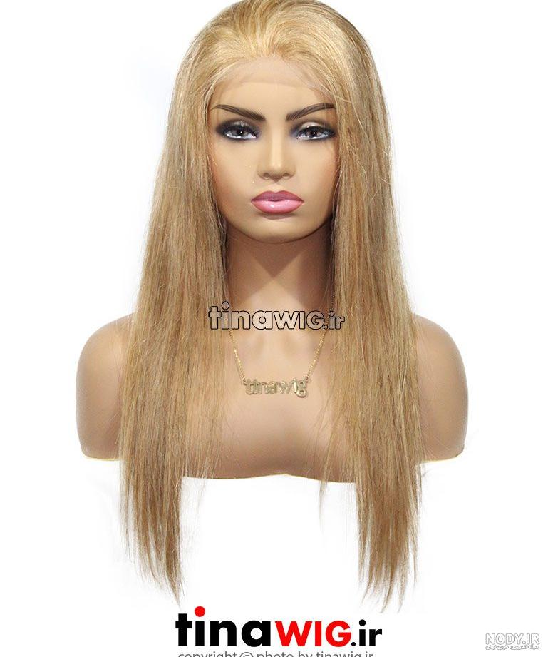 کلاه گیس طبیعی زنانه کوتاه قهوه ای تمام تور کد FLH5-6 | خرید اینترنتی ...