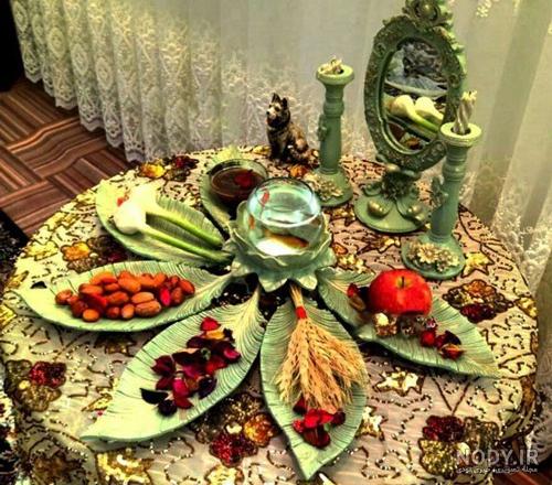۴۰ مدل سفره هفت سین ۱۴۰۳ با ایده های تزیین زیبا و چیدمان لاکچری ۴۰ مدل سفره هفت سین ۱۴۰۳ با ایده های تزیین زیبا و چیدمان لاکچری