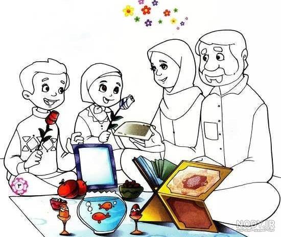 آلبوم عکس نقاشی برای عید نوروز کودکانه - تــــــــوپ تـــــــــاپ