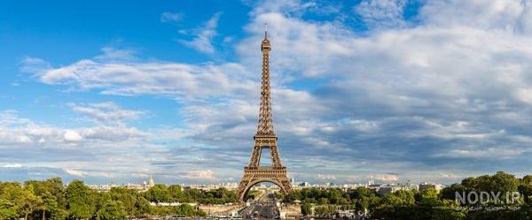 برج ایفل در طول صبح بهاری زیبا در پاریس فرانسه 1423243