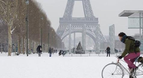 تصاویری زیبا از پاریس برفی - تصاوير بزرگ - بهار نیوز