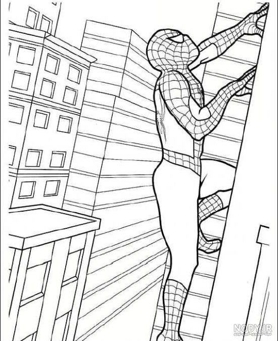 نقاشی مرد عنکبوتی برای کودکان؛ ۲۴ طرح هیجان انگیز و زیبا برای رنگ ...