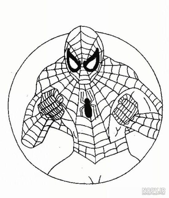 نقاشی مرد عنکبوتی برای کودکان؛ ۲۴ طرح هیجان انگیز و زیبا برای رنگ ...