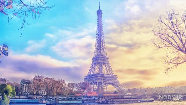 پانورامیک ترین برج بنفش در ایفل برج فرانسه و معروف ترین نماد پاریس ...