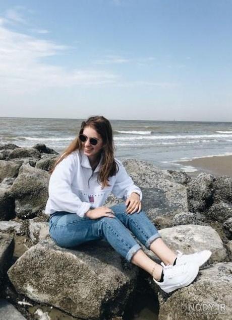 عکس خفن عکس دختر کنار ساحل برای پروفایل اینستاگرام