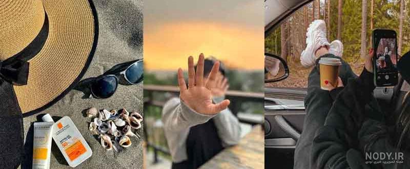 عکس دختر کنار دریا از پشت سر