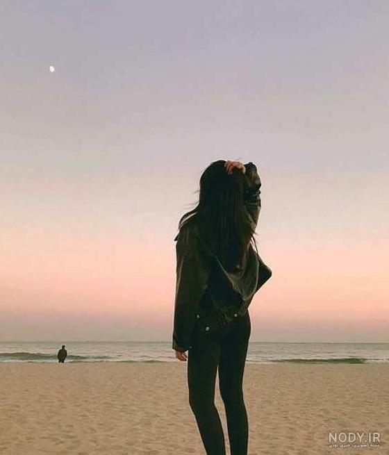 عکس خفن عکس دختر کنار ساحل برای پروفایل اینستاگرام