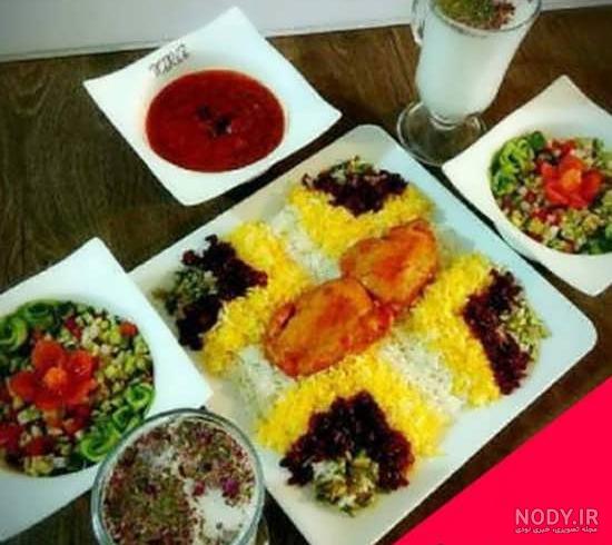 تزیین زرشک پلو با مرغ برای سفره های ایرانی