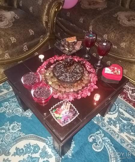 عکس تزیین سفره تولد ساده