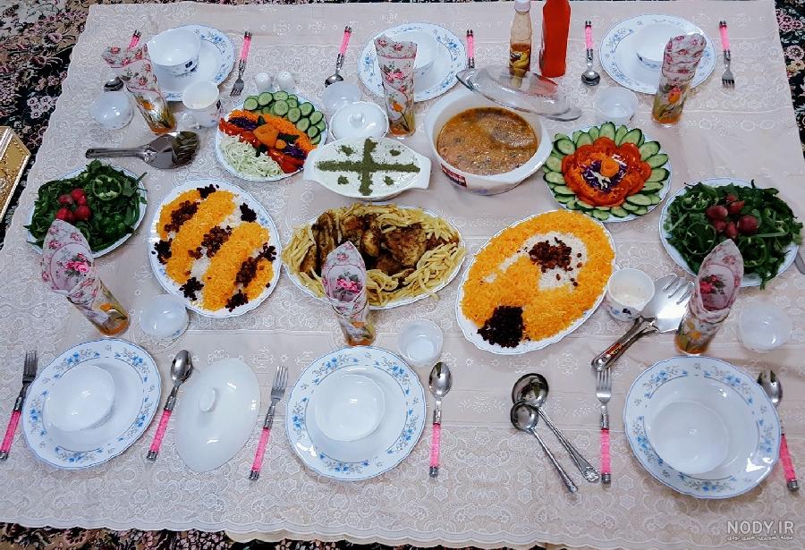 عکس سفره زرشک پلو با مرغ